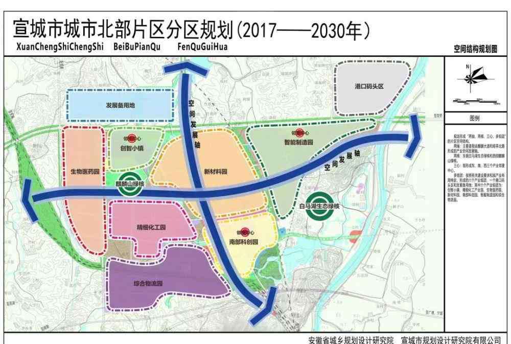 城市分区规划 宣城市城市北部片区分区规划（2017-2030年）批前公示