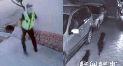 不慌不忙 男子被警察追到家门口 不慌不忙打开门警察吓得撒腿就跑