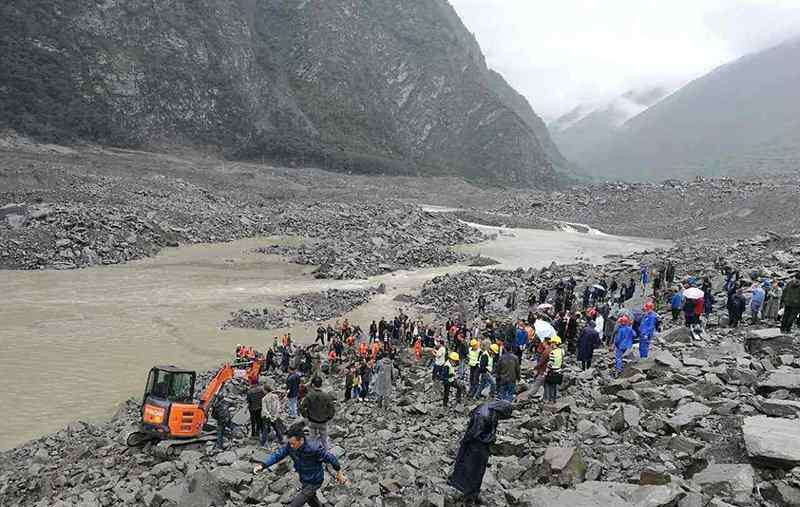 茂县山体滑坡 茂县垮塌位置变形可能二次滑坡 茂县山体滑坡最