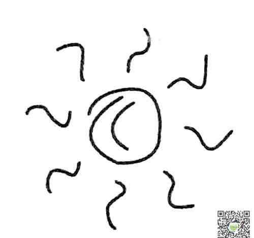 太阳的画法 太阳的画法简笔画-简单的太阳