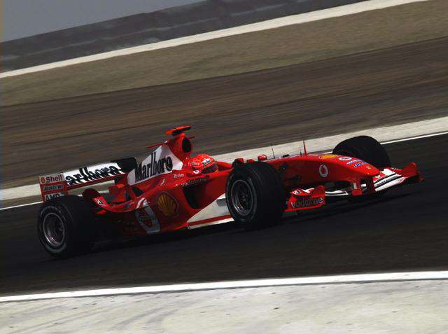 法拉利f1赛车 F1经典战车：法拉利F2004 一台让法拉利自己都惊叹的车