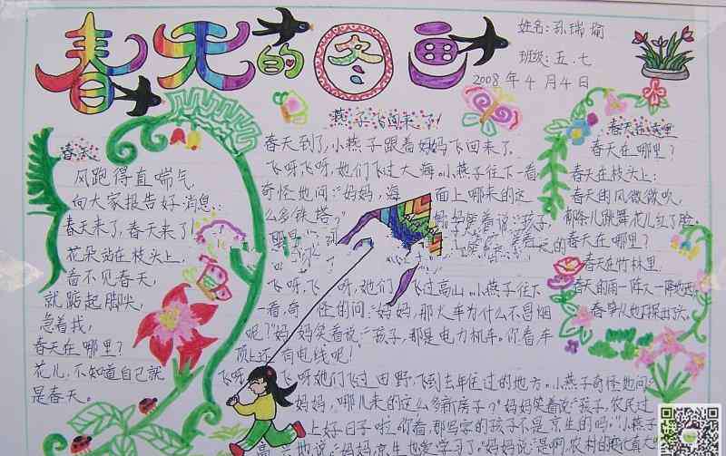 小学生植树节手抄报 小学植树节手抄报图片-爱护花草树木