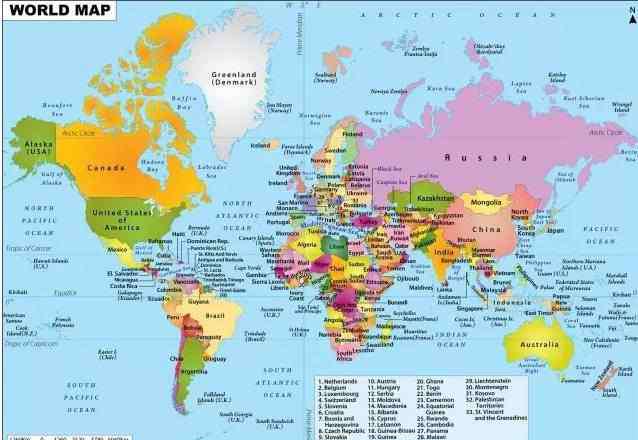 格陵兰岛地图 别不信！你真看得懂世界地图吗？原来我们都被骗了好多年