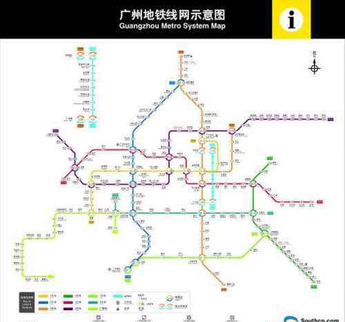 广州地铁6号线线路图 广州地铁最新线路图新鲜出炉：6号线2期和7号线将开通