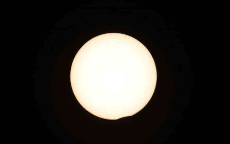 日环食图片 2020.6.21日环食图片 夏至日金边日食现场图片