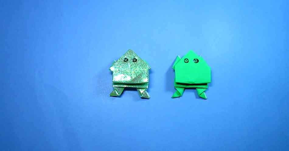 跳跳蛙的折法 折纸大全简单又漂亮青蛙，看一遍就能学会跳跳蛙的折法