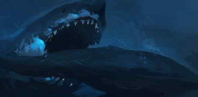 巨齿鲨vs沧龙 把沧龙和巨齿鲨放到一起，到底谁才是海洋霸主？结果有些意外