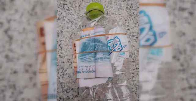 南宁一隔离酒店有人往小学丢空矿泉水瓶 里面还有钱！家长不干了