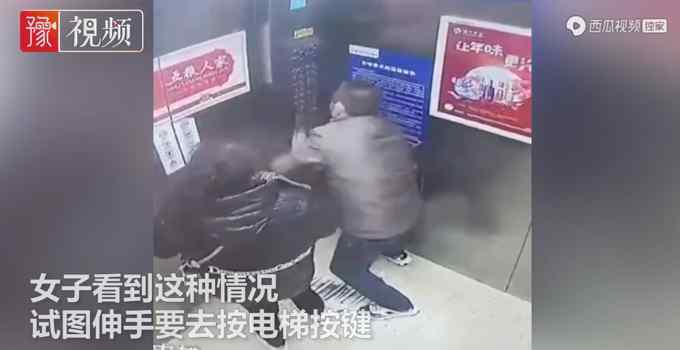 拽头狂砸！四川一男子搓电梯按键阻止旁人用 突然暴起袭击同乘女性