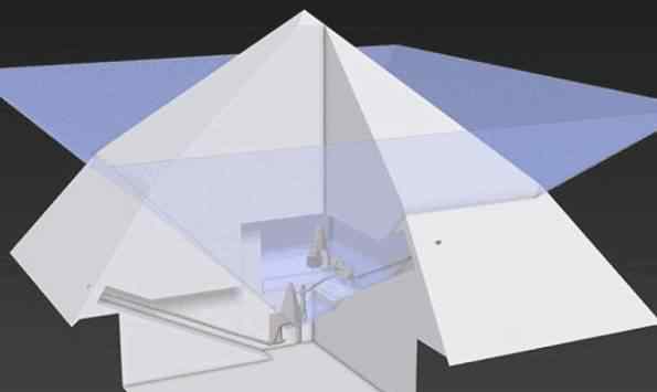 图坦卡蒙陵墓 专家首制图坦卡蒙陵墓3D结构图 揭塔内秘道