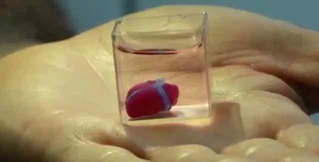 3d打印心脏 以色列工作人员利用3D打印出人造心脏