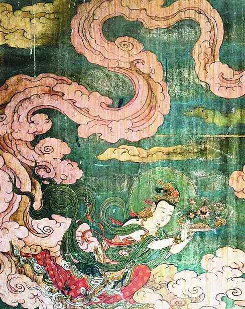 法海寺水月观音 法海寺壁画工笔技法精湛 潘絜兹称其为明代现存佛寺壁画之首