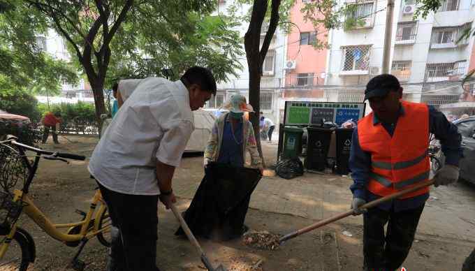 甘露园南里 北京朝阳端午节前开展卫生大扫除活动 主要针对甘露园南里小红门乡等地