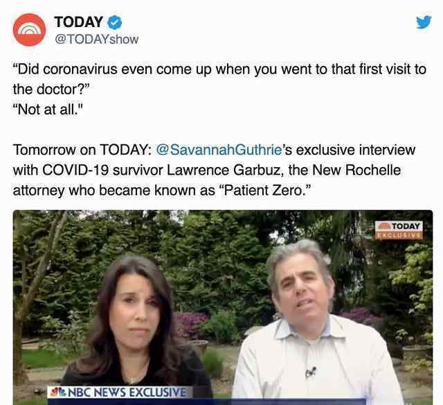 纽约“零号病人”Lawrence Garbuz曝出确诊前后不为人知的一面
