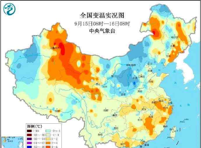 北京大到暴雨 全国13省市区有大到暴雨，北京发布大风蓝警，昼夜温差超10℃