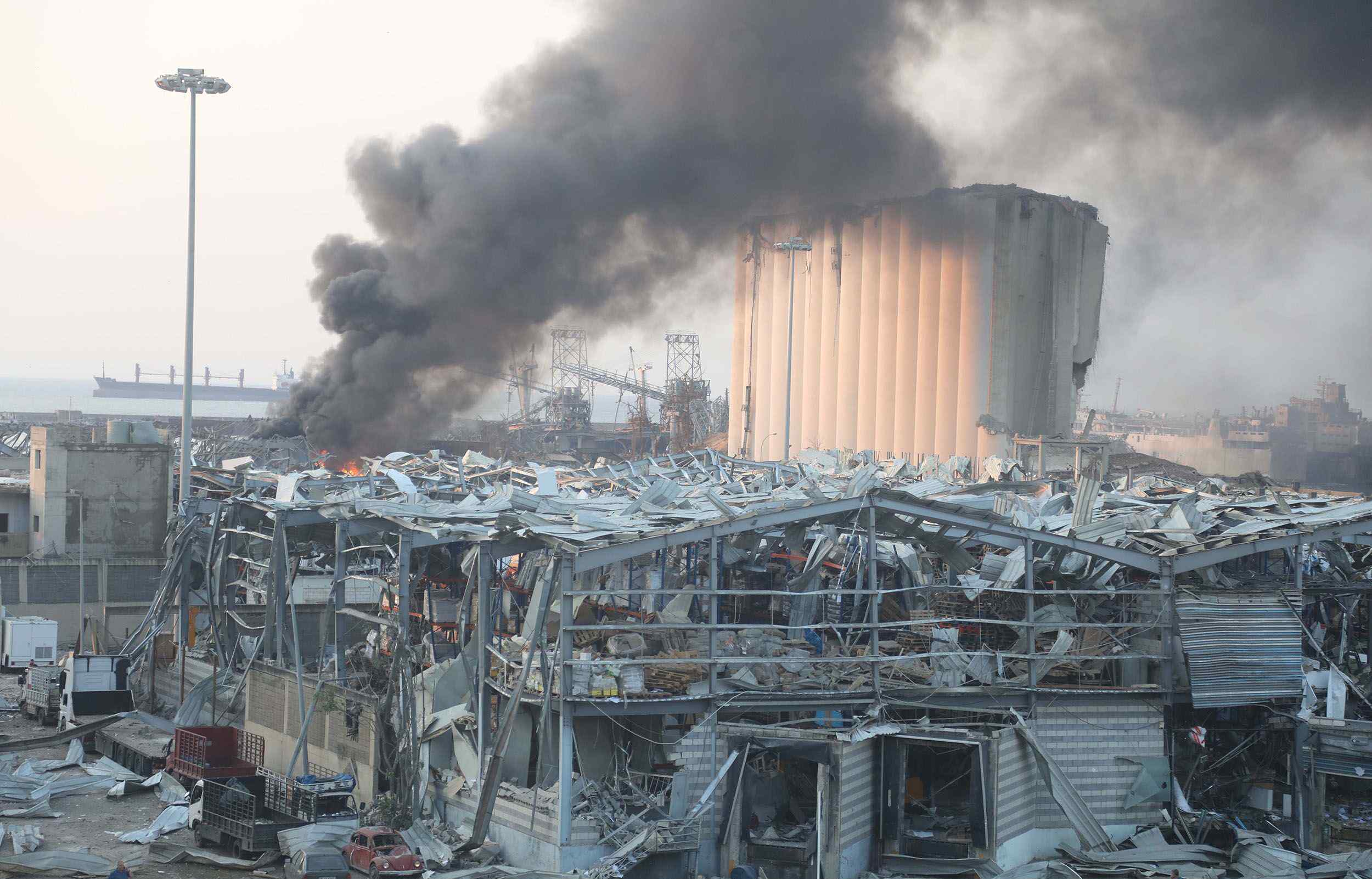 黎巴嫩软禁爆炸仓库全部负责人 贝鲁特港口爆炸已致113人丧生