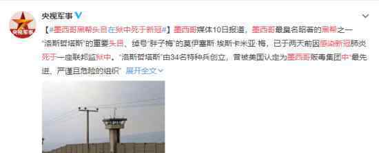 墨西哥黑帮头目感染新冠死于狱中 具体什么情况