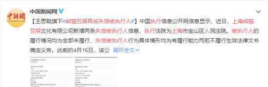上海熊猫互娱再成失信被执行人 目前情况如何