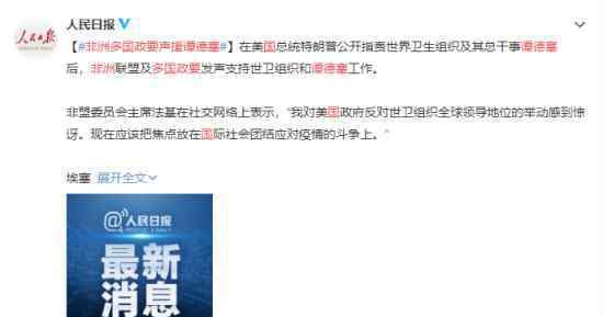 非洲多国政要声援谭德塞 具体什么情况