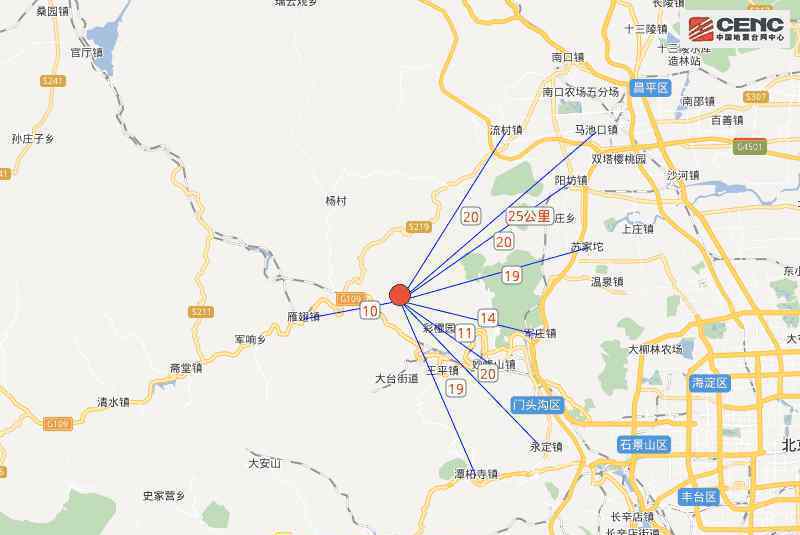 北京门头沟区3.6级地震 究竟什么时候发生