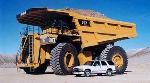 世界上最大的卡车 世界最大的卡车 马力大大超过一个火车头