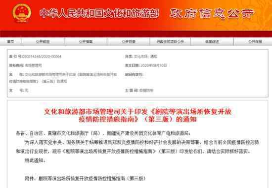 剧院等演出场所限流提至50% 快乐就要回来了