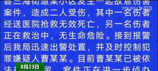 女护士出轨丈夫砍人致1死1伤 具体什么情况