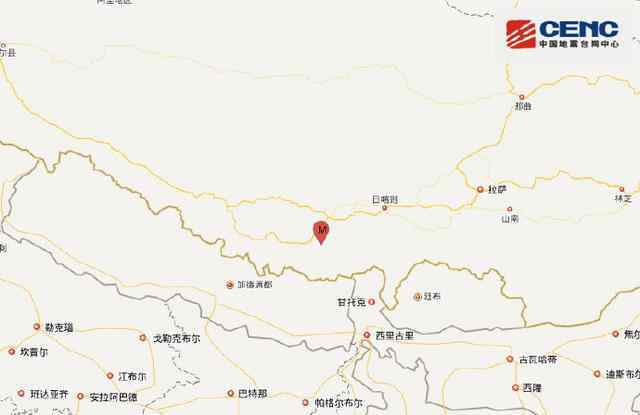 西藏日喀则市发生5.9级地震 震源深度10公里