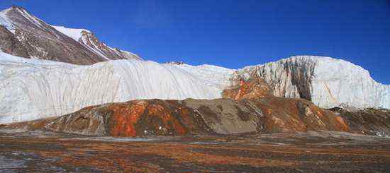 南极血瀑布揭开 富含铁元素的盐水源自哪里？