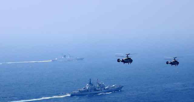 中国海军首次公开三大舰队在黄海 渤海大规模军事演习