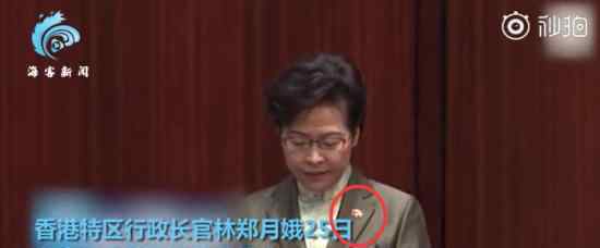 林郑月娥戴上"一国两制"徽章 具体是啥情况?