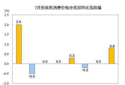 中国7月CPI同比上涨2.7%意味着什么 各类商品及服务价格有什么变化