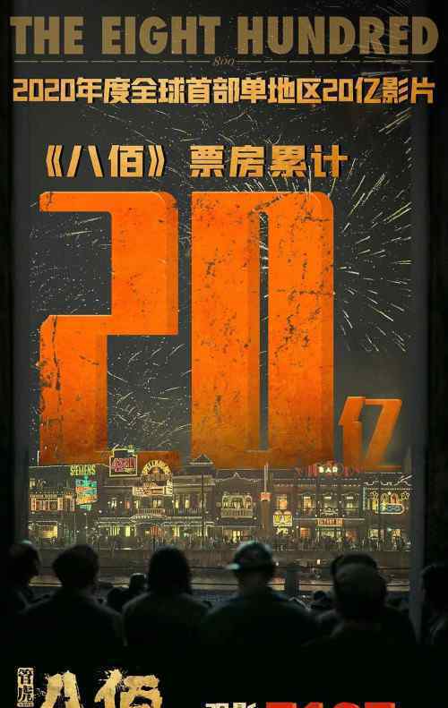 八佰票房突破20亿一共用了几天？在内地票房榜能排多少名