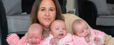 病后奇迹 英国一女子患子宫腺肌病后 奇迹诞下三胞胎