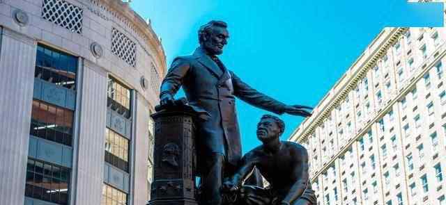 波士顿林肯解放黑奴雕像将被移除 黑奴跪地让人感到不适