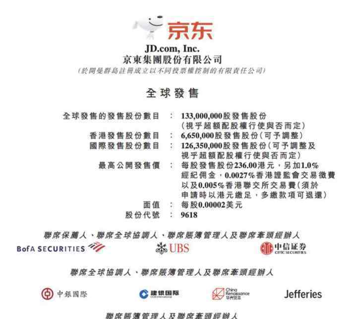 京东今日在港公开发售 事件详细经过！