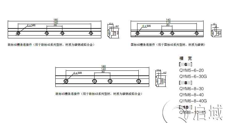 u型槽规格 工业铝型材配件U型槽条介绍