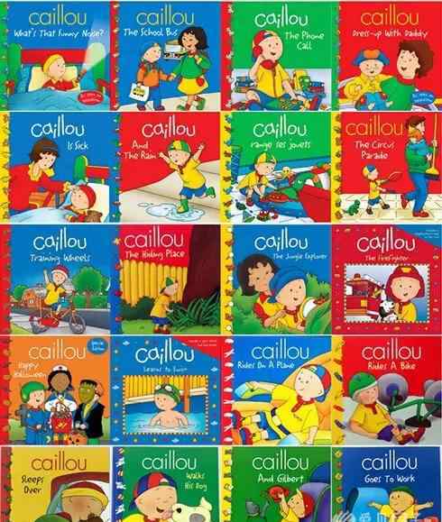 卡由英文版 [卡由专场]Caillou卡由故事系列原版英文绘本41册和日常英语300句 12册来袭！