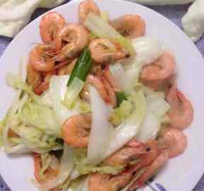 白菜炒虾的做法 白菜大虾的做法-杭州华力厨师学校