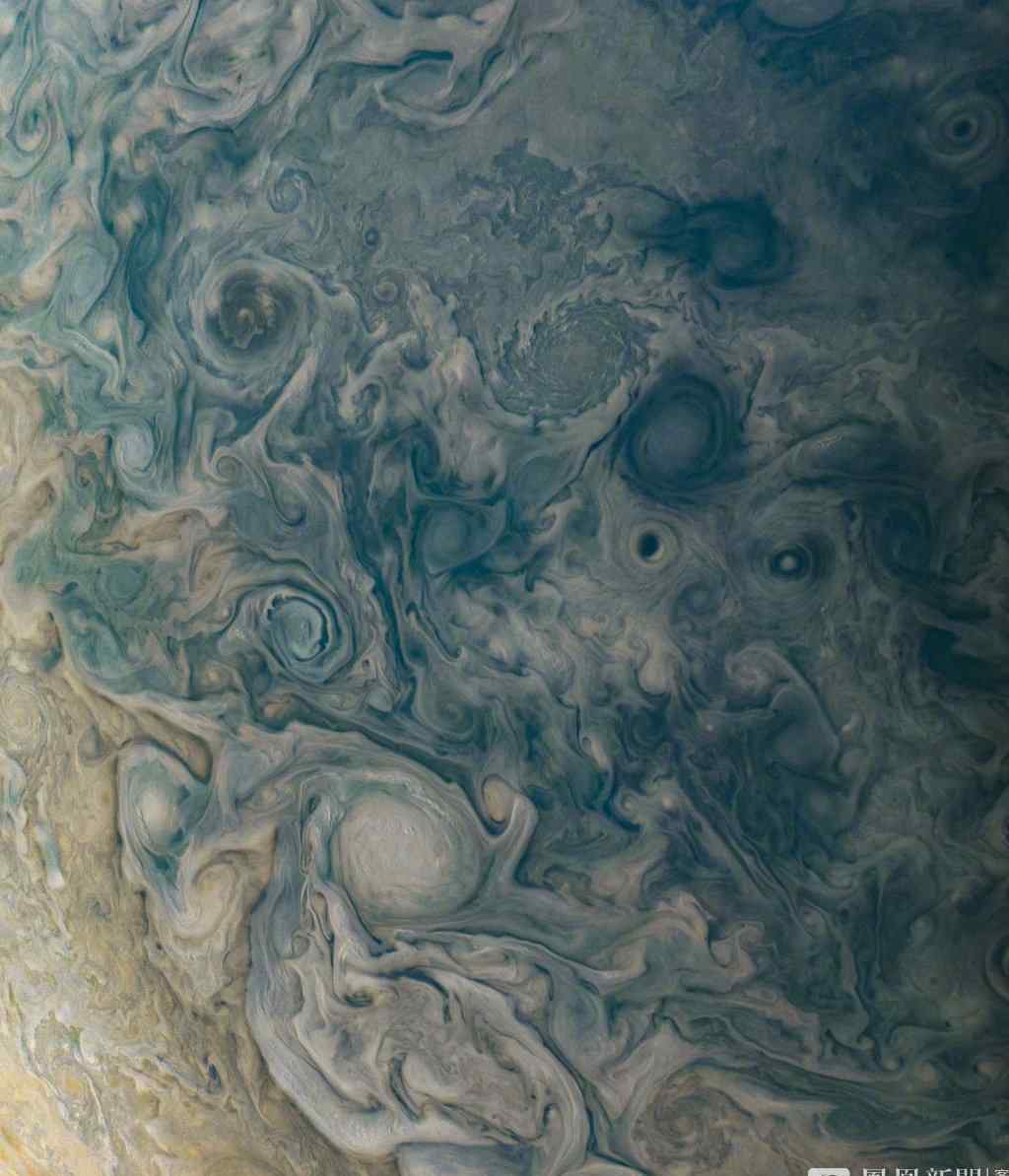 朱诺号最新发回的木星照片
