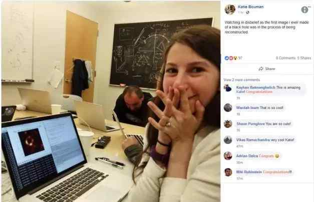 ＂天才少女＂Katie Bouman火了 黑洞照片完全归功于她的算法