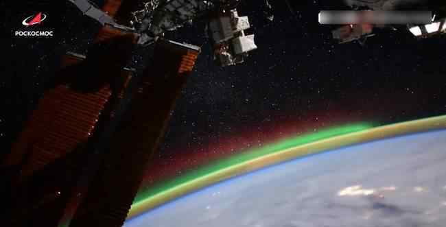 美翻了!俄宇航员太空拍下北极光