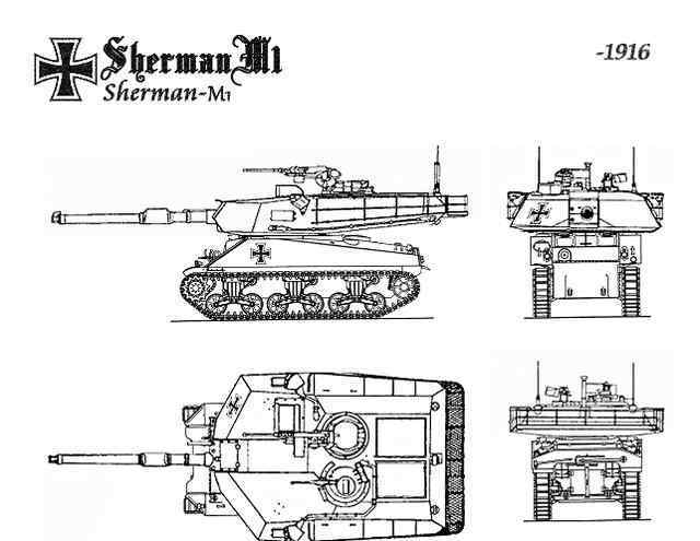 一战德国谢尔曼m1和虎式坦克哪个更厉害