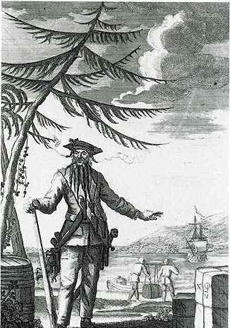 加勒比海盗黑胡子爱德华蒂奇的故事 史上最臭名昭著的加勒比海盗