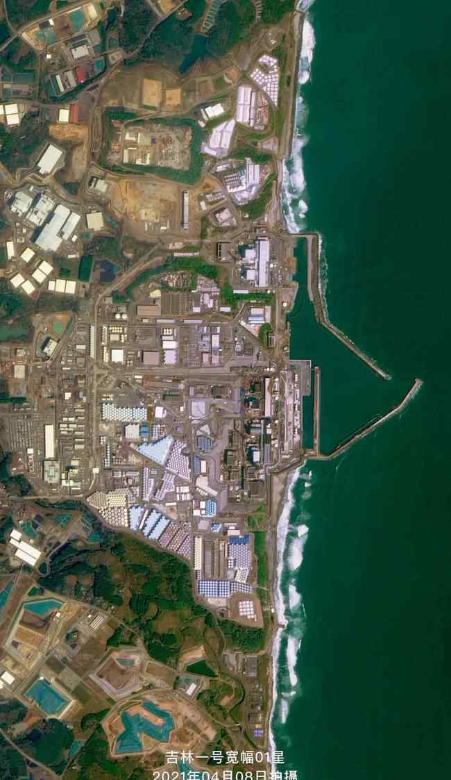 卫星拍摄的福岛第一核电站 事情的详情始末是怎么样了！