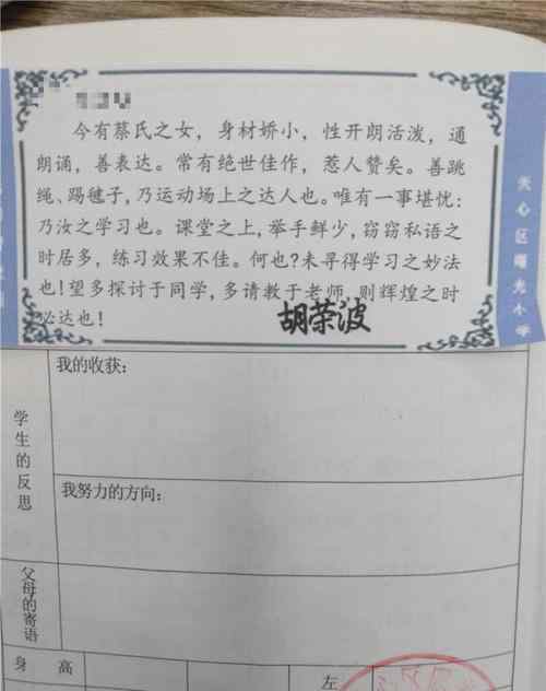 95后语文老师给学生写文言文评语 这意味着什么?