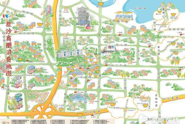 长沙县地图 长沙县发布首张“星沙商圈”消费手绘地图