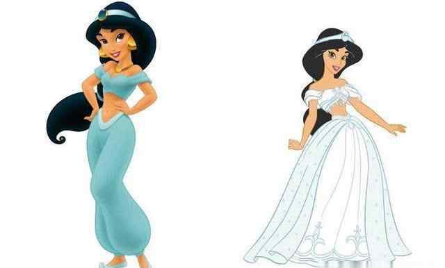 梅莉达 当迪士尼公主披上婚纱，艾莎的婚纱皇冠很惊艳，梅莉达显得很高贵