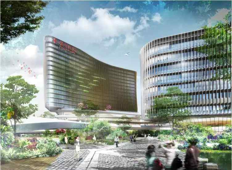 医院建筑设计 漂亮！湖南设计中标珠海横琴世界花园医院