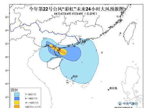 彩虹台风 “彩虹”登陆 15年10月袭击广东最强台风